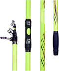 Generische Surf Casting Angelrute - Teleskoprute aus T1000 Carbon in Fluoreszierend Grün - 4 Komma 25 m mit 80 bis 200 g - Für weite Küstenwürfe
