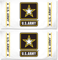 WinCraft United States Army Strandtücher 2 Stück - Weiß 68,6 x 127 cm - Polyester mit Army Black Knights Design - Fan Handtücher für Strand Pool und Bad