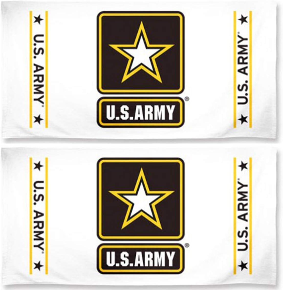 WinCraft United States Army Strandtücher 2 Stück - Weiß 68,6 x 127 cm - Polyester mit Army Black Knights Design - Fan Handtücher für Strand Pool und Bad