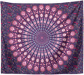 Schnelltrocknendes Mandala Strandtuch - Mikrofaser im Boho Design und Querformat - Auch als Wandteppich Decke oder Picknickmatte - Argento für Camping Strand und Outdoor