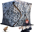 Generisches Eisangelzelt - Tarnfarbener Wärmeunterstand mit Packmaß 131 Komma 9 x 29 Komma 1 x 28 Komma 2 cm - Tragbar und wasserdicht - Für Küste Fluss See und Boot
