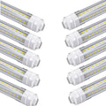 T8 LED Röhre 1,5 m 45 W - 10 Leuchtmittel mit 4500 lm und 6500 K kaltweißem Licht - Doppelseitige Versorgung mit Vorschaltgerät Bypass - Ersatz für F60T12 Leuchtstoffröhren
