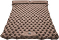 Camping Air Matt Doppel Isomatte - Aufblasbare Campingmatratze mit Kissen - Faltbar und wasserdicht in Desert Yellow - Für Wandern Camping und kühle Temperaturen