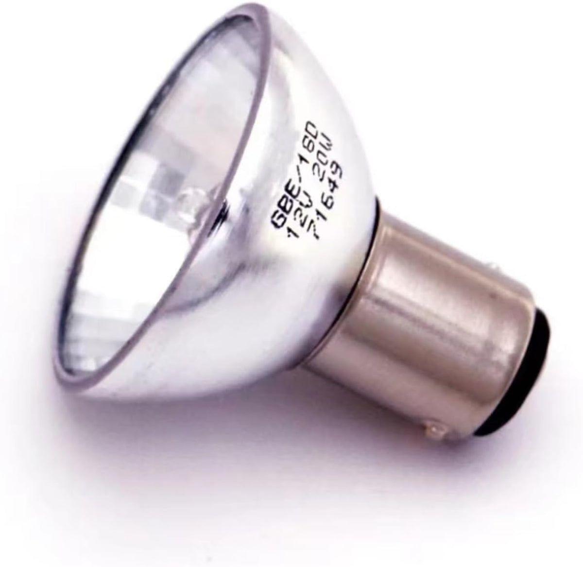 KNOKR AR37 Reflektorlampe 20 W - 10 Leuchtmittel mit BA15D Sockel für 12 V - Aluminium Reflektor mit 18 Grad Abstrahlwinkel - Transparente Lampe für gezielte Lichtanwendungen