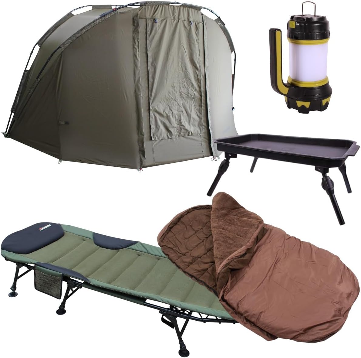 Ultimate Deluxe Nightfishing Karpfenset - Mehrfarbige Unisex Ausführung in Einheitsgröße - Für Links und Rechtshänder geeignet - Für nächtliches Karpfenangeln