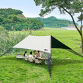 Sonnensegel 450 x 770 x 240 cm - Winddicht mit UPF50 Sonnenschutz - Tragbarer Unterstand für Strand Camping Angeln und Garten - Ohne Montage für Picknick und Outdoor