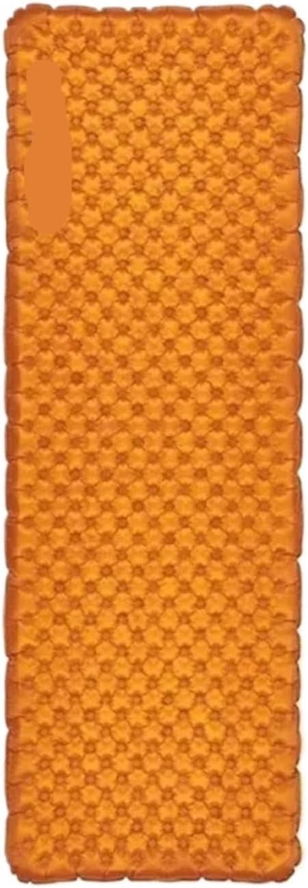 Outdoor Isomatte mit R Wert 5,8 - Orange Luftmatratze für eine Person - Isolierende Schlafunterlage für kühle Bedingungen - Für Camping und Wandern