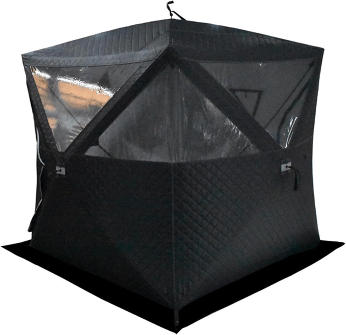 Isolierte Eisangelhütte - Pop Up Zelt für drei bis vier Personen - Dreilagengewebe mit Tragetasche und Reißverschlusstür - 200 x 200 x 210 cm