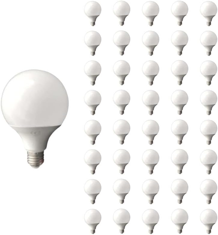 SILAMP G95 LED Globe Leuchtmittel - 40 E27 Lampen mit 12 W für 220 V - Warmweißes Licht von 2300 bis 3500 K mit 300 Grad Abstrahlung - Wasserfeste Beleuchtung für passende Bereiche