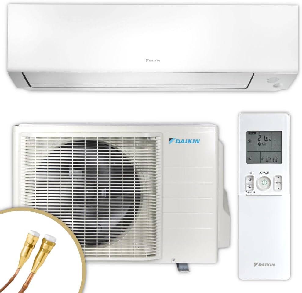 DAIKIN Perfera A Serie Split Klimaanlage - 12000 BTU und 3,5 kW Quick Connect System - WiFi Flash Streamer und Luftreinigungsfilter - Mini Split FTXM35A RXM35A für Innenräume