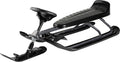 STIGA Snowracer GT King Size Lenkschlitten - 140 x 52 x 30 cm aus Kunststoff und legiertem Stahl - Grau Schwarz - großer Rennrodel für Erwachsene