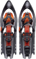Inook Schneeschuhe Unisex - Schwarz Silber aus Aluminium und Nylon - Für Erwachsene und Schuhgröße 35 bis 47 - Bis 120 kg für Winterwandern und verschneites Gelände
