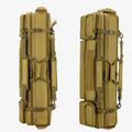 Lavendre Angelrutentasche - Zweistöckige Polyester Tasche in Khaki mit 120 cm Länge - Reißverschluss und einfarbiges Design - Für Ruten Werkzeug und Zubehör