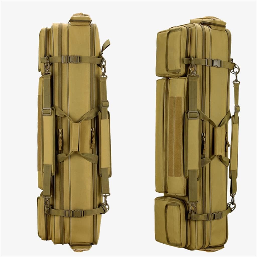Lavendre Angelrutentasche - Zweistöckige Polyester Tasche in Khaki mit 120 cm Länge - Reißverschluss und einfarbiges Design - Für Ruten Werkzeug und Zubehör