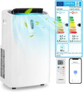 COSTWAY mobile Klimaanlage 16000 BTU - 4700 W 5 in 1 Klimagerät für Räume bis 150 m3 - Kühlen Heizen Entfeuchten Belüften und Schlafmodus - App Fernbedienung und 24 Stunden Timer
