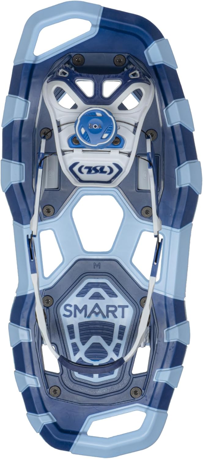 TSL SMART Schneeschuhe - Größe M mit kompakter Bauform 44 x 17 cm - Moonlight aus Verbundwerkstoff mit Kunststoffrahmen - Leichte 870 g für Wintertouren