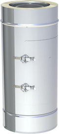 Jeremias DW FU Revisionselement 350 mm - Design Plus aus doppelwandigem Edelstahl - Für Innenbereich bis 600 Grad Celsius - Wartungszugang für Abgassysteme