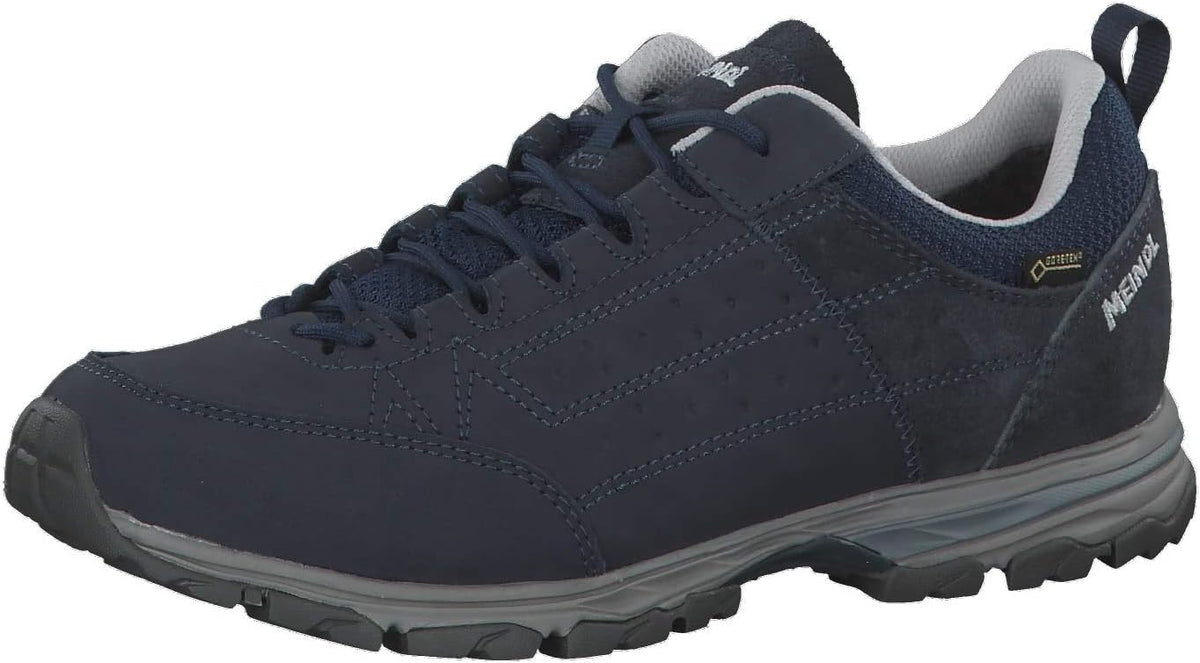Meindl Durban Lady GTX Damen Leichtwanderschuhe - niedriger Schnitt in Blau mit Textil Obermaterial - Gummisohle und Knöchelpassform - für Wandern und Freizeit