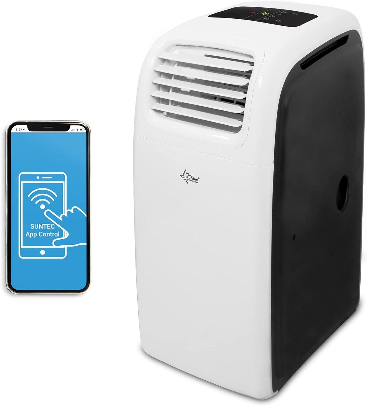 SUNTEC Transform 14000 Eco mobiles Klimagerät - 14000 BTU für Räume bis 70 Quadratmeter - Kühlen Heizen und Entfeuchten mit Smart App - R290 Staubfilter und WiFi Steuerung