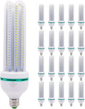 Xindaxin E27 LED Maislampe 36 W - 6000 K kaltweißes Licht - Nicht dimmbares Energiespar Leuchtmittel mit E27 Sockel - 20er Pack für helle Innenbeleuchtung