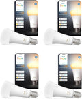 Philips Hue White Ambiance E27 - 4 extrahelle A67 Smart LED Leuchtmittel mit 1600 Lumen Klasse - Dimmbar von warmem bis kühlem Weiß - App Sprachsteuerung Alexa Google Home und HomeKit