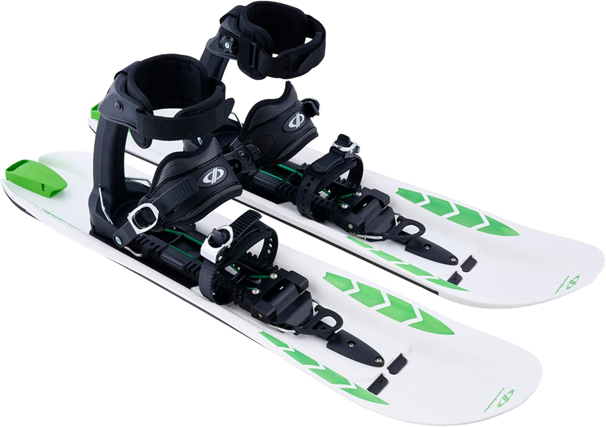 Softboot Schneeschuhe 3in1 - Weiß Größe 36 bis 46 aus Kunststoff und legiertem Stahl - 89 x 19,5 cm bis 100 kg - Zum Steigen Fahren Gleiten und Skifahren