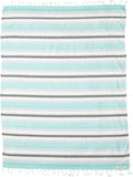 Sand Cloud Seafoam Baja Strandtuch Decke XXL - Aus Baumwolle im großformatigen Design - Einzelnes Strandtuch für Urlaub Pool und Picknick - Vielseitige Decke für Sommer und Freizeit
