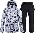 WAOCEO Damen Skianzug XXL - Snowboardjacke und Skihose als Winter Set - atmungsaktives Material für Outdoor Sport - Ausführung I für erwachsene Wintersportler