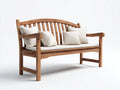 Gartenbank Holz Massivholz 150x60x85 cm Natur - Klassisches Design Außenbereich Sitzbank Garten Terrasse